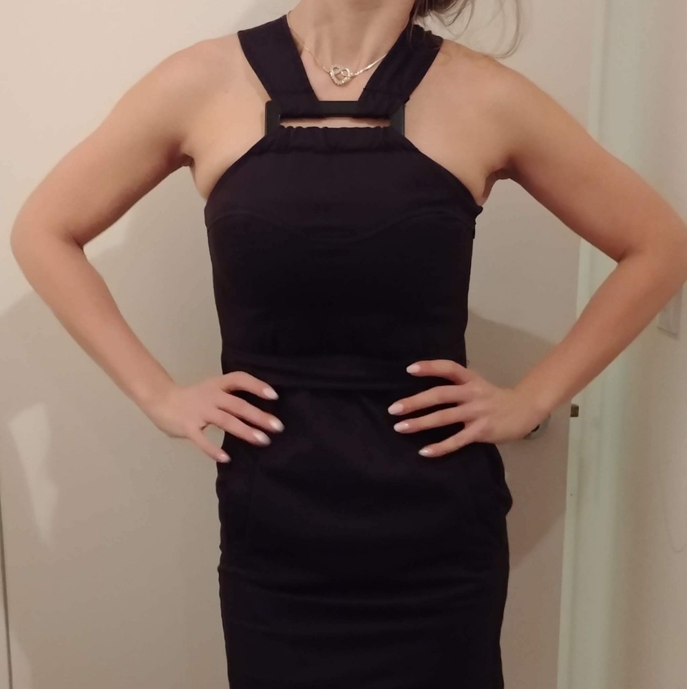 French Connection black mini dress. Size 2.